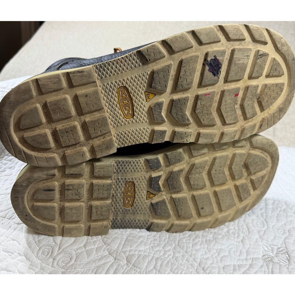 Keen Men's Black 12D Utility Steel Toe Work Safety Outdoor Hiking Boots Trail - Picture 5 of 10